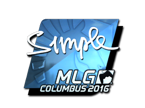 s1mple (Foil) | MLG Columbus 2016 image